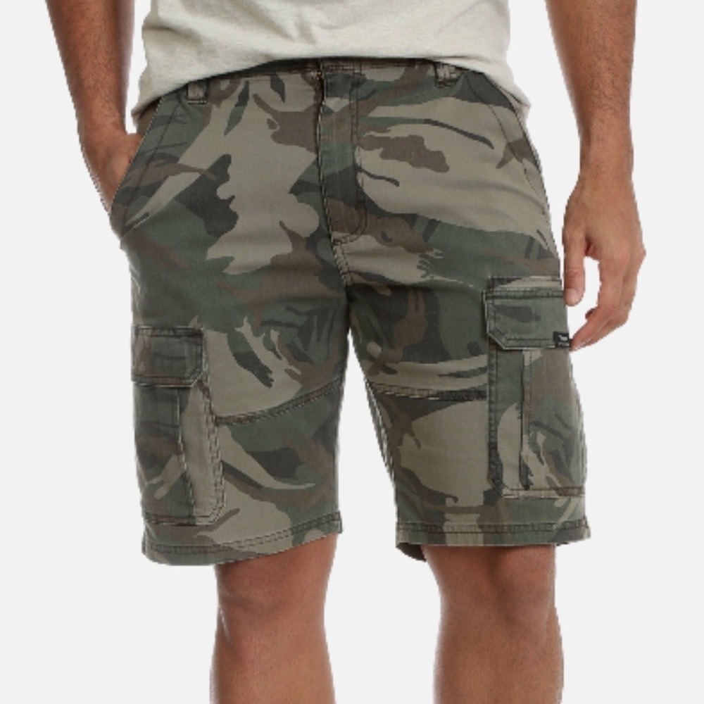 Wrangler Five Star Cargo Shorts Mens 48x10 Camo Relaxed Fit Cargo Pockets NWT